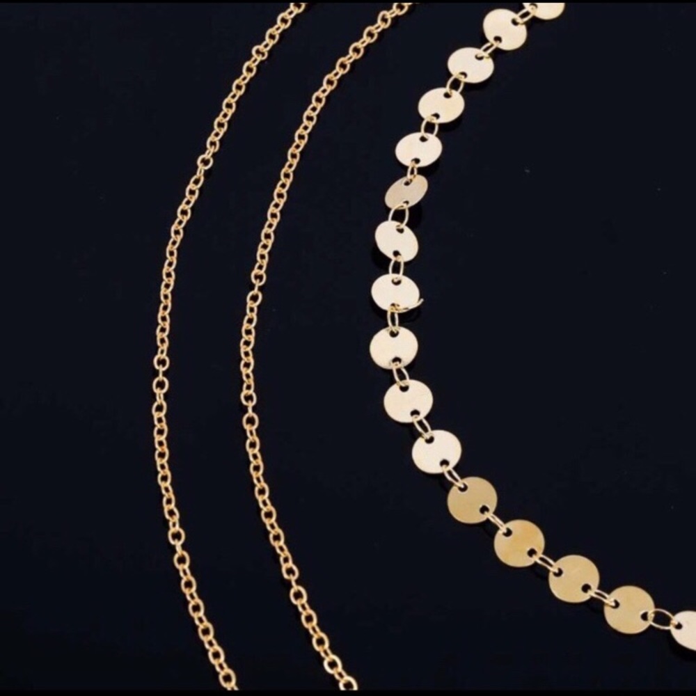 Gold Dainty 18KGP Delicate Layer Choker Necklace - Picture 5 of 7